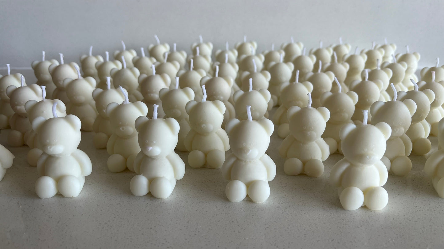 Velas de oso blancos 30 unidades