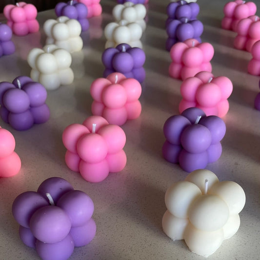Velas de mini cubo 30 unidades